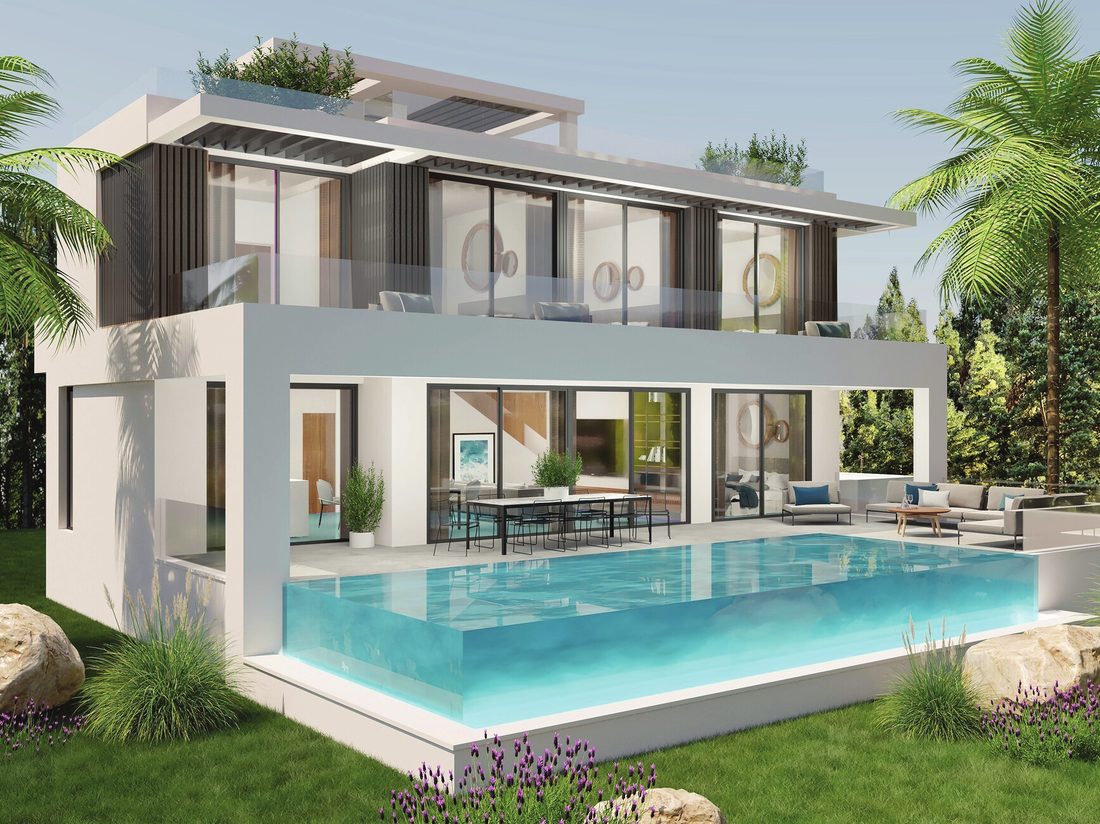 Modern villa with swimming pool